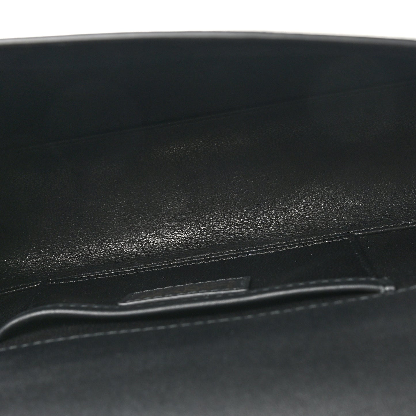 Calfskin Logo Nano Pencil Bag Black