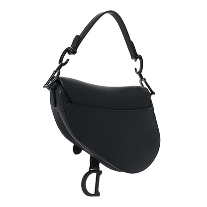 Christian Dior Ultra Matte Calfskin Mini Saddle Bag Black 2 of 8