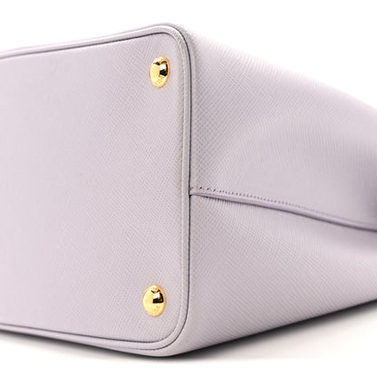 Prada Saffiano Cuir Small Double Bag Glicine 9 of 12