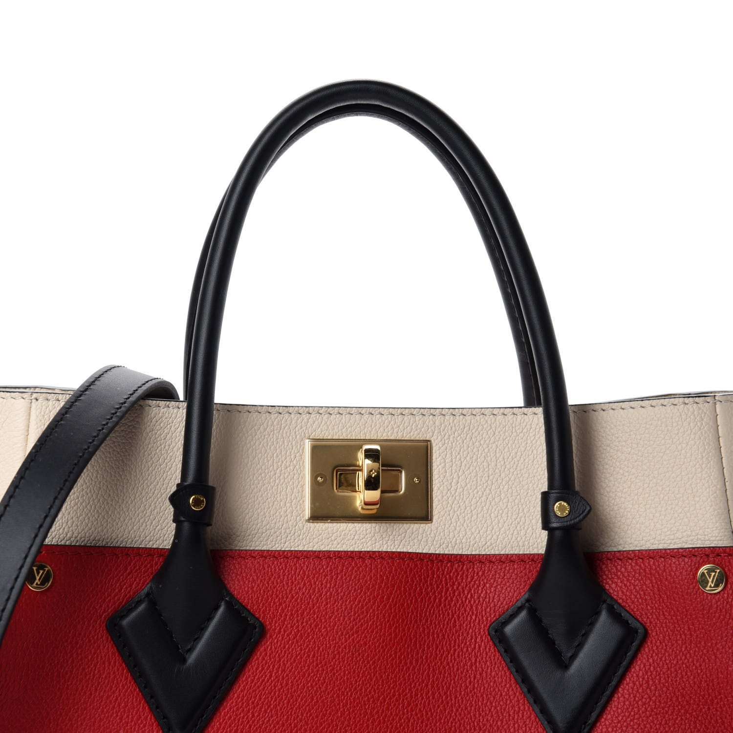 Louis Vuitton Calfskin Monogram On My Side Pirate Red 10 of 10