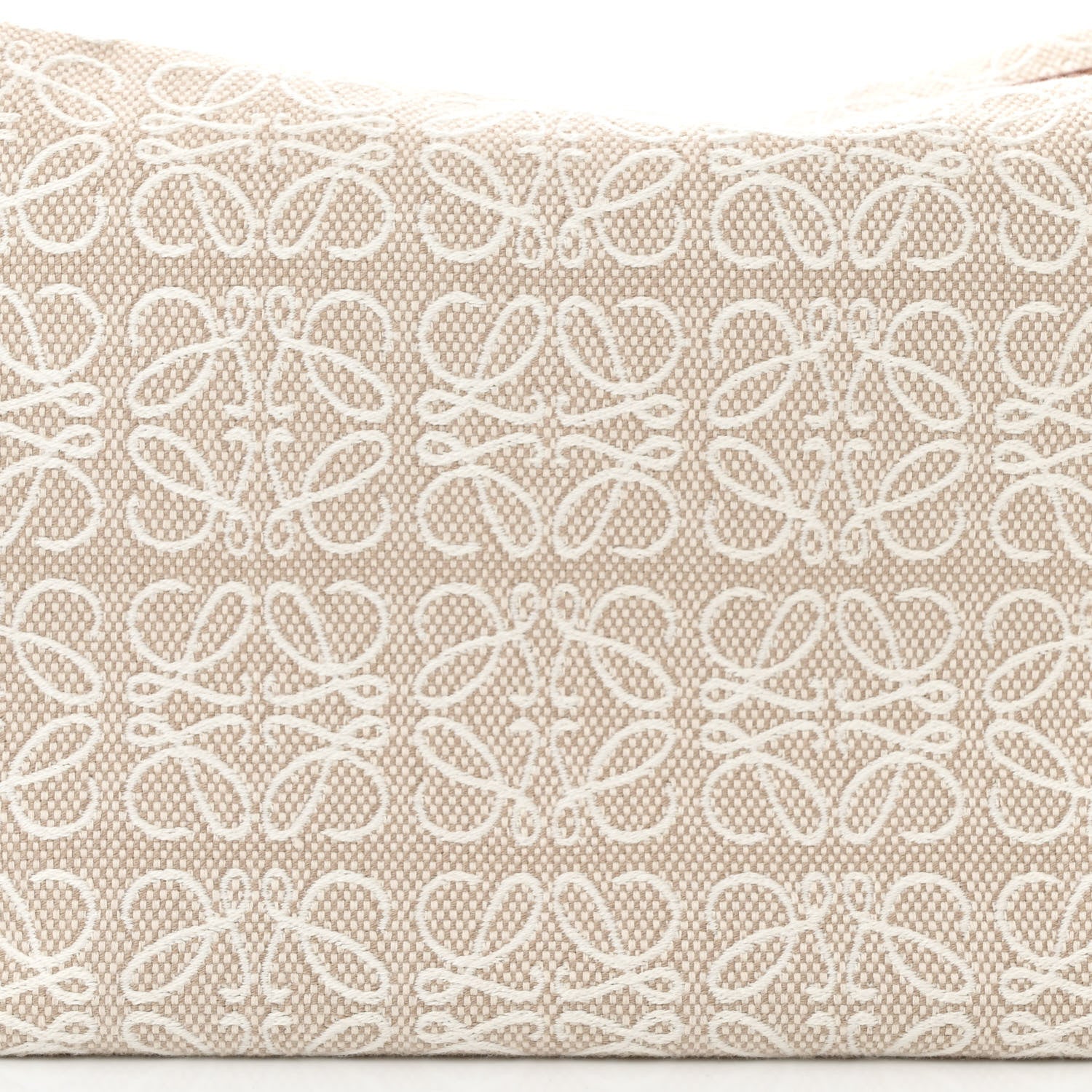 Loewe Jacquard Anagram Calfskin Small Cubi Bag Ecru Tan 8 of 10