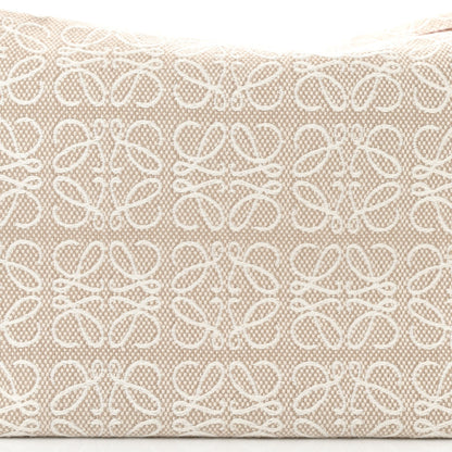 Loewe Jacquard Anagram Calfskin Small Cubi Bag Ecru Tan 8 of 10