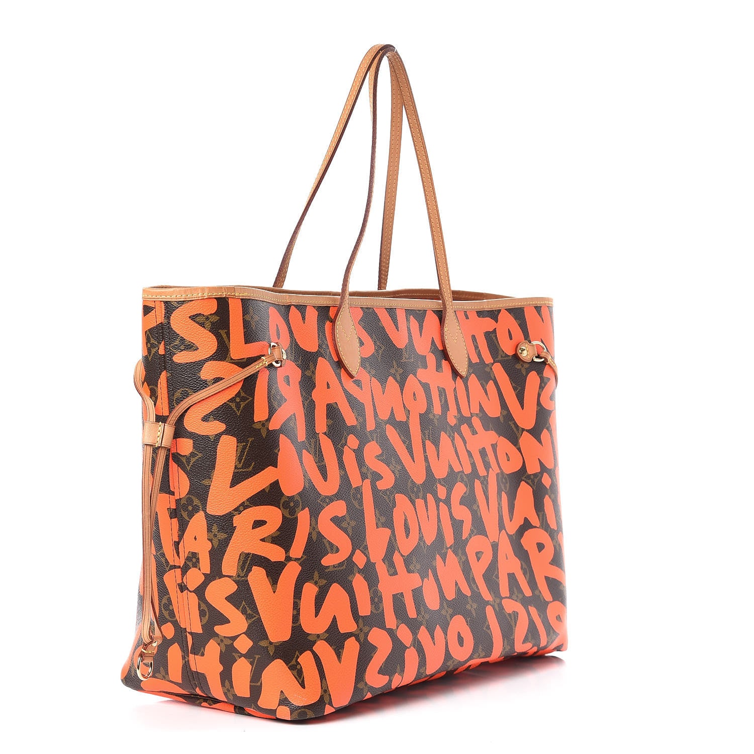 Louis Vuitton Monogram Graffiti Neverfull GM Orange 3 of 16