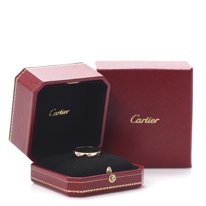 Cartier 18K Pink Gold Diamond 4mm LOVE Wedding Band Ring 64 10.75 6 of 6