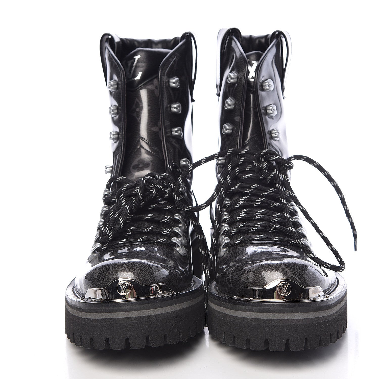 Louis Vuitton Monogram Eclipse Glaze Mens Outland Ankle Boots 8 2 of 8