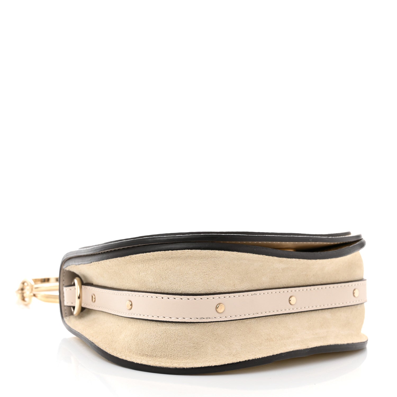 Chloe Metallic Calfskin Small Nile Bracelet Bag Gold 4 of 10