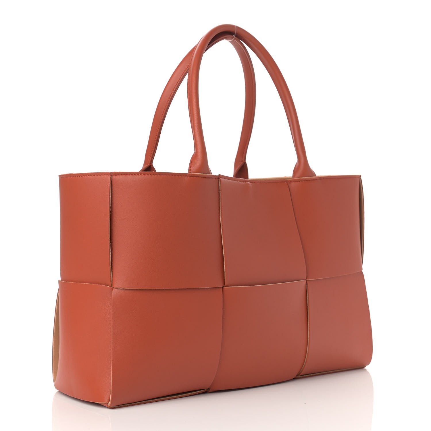 Bottega Veneta Nappa Maxi Intrecciato Medium Arco Tote Maple 3 of 8