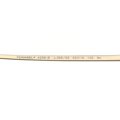 Chanel Metal Crystal Sunglasses 4258-B Gold 5 of 7
