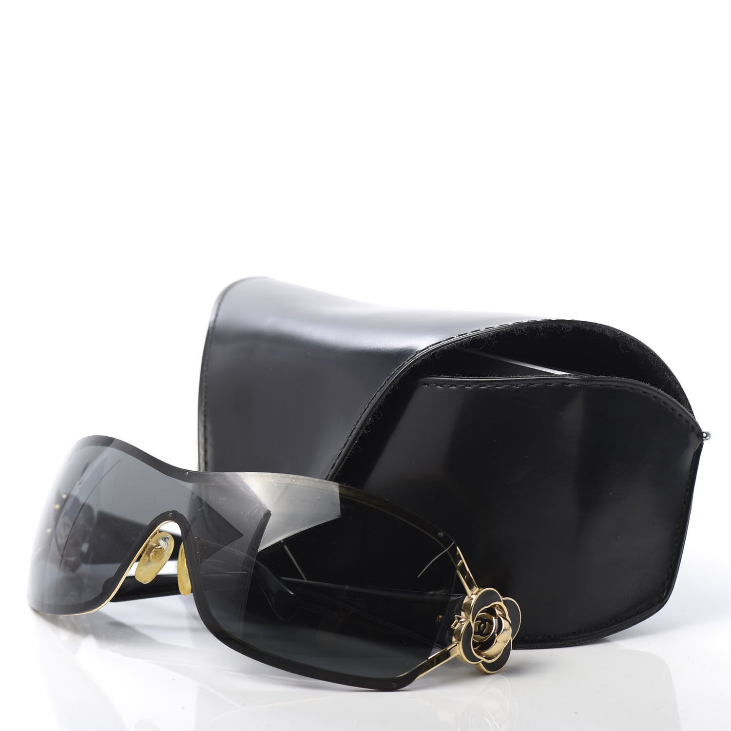 Chanel Camellia CC Sunglasses 4164 Black 6 of 6