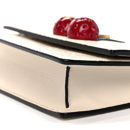 Gucci Guccissima Mini Cherry Chain Bag White 9 of 12