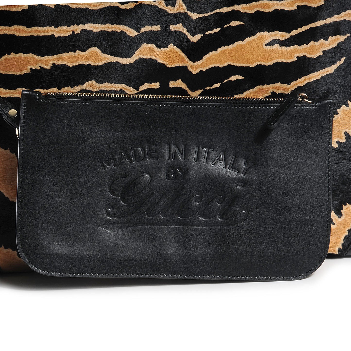 Craft Zebra Print Calf Hair Tote Black