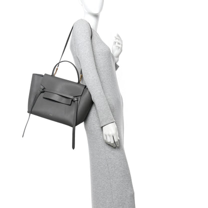 Celine Grained Calfskin Mini Belt Bag Grey 2 of 10