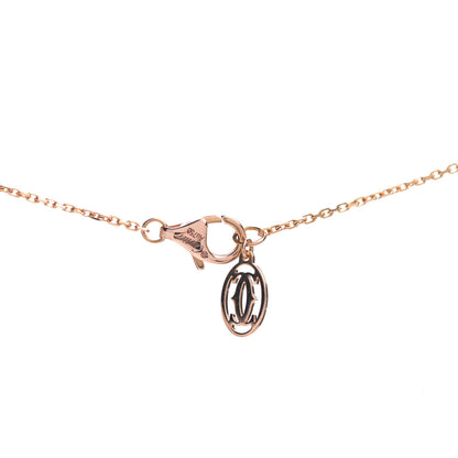 Cartier 18K Pink Gold Diamond .19ct C de Pendant Necklace 4 of 6