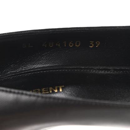 Saint Laurent Calfskin Opyum 85 Pumps 39 Black 8 of 10