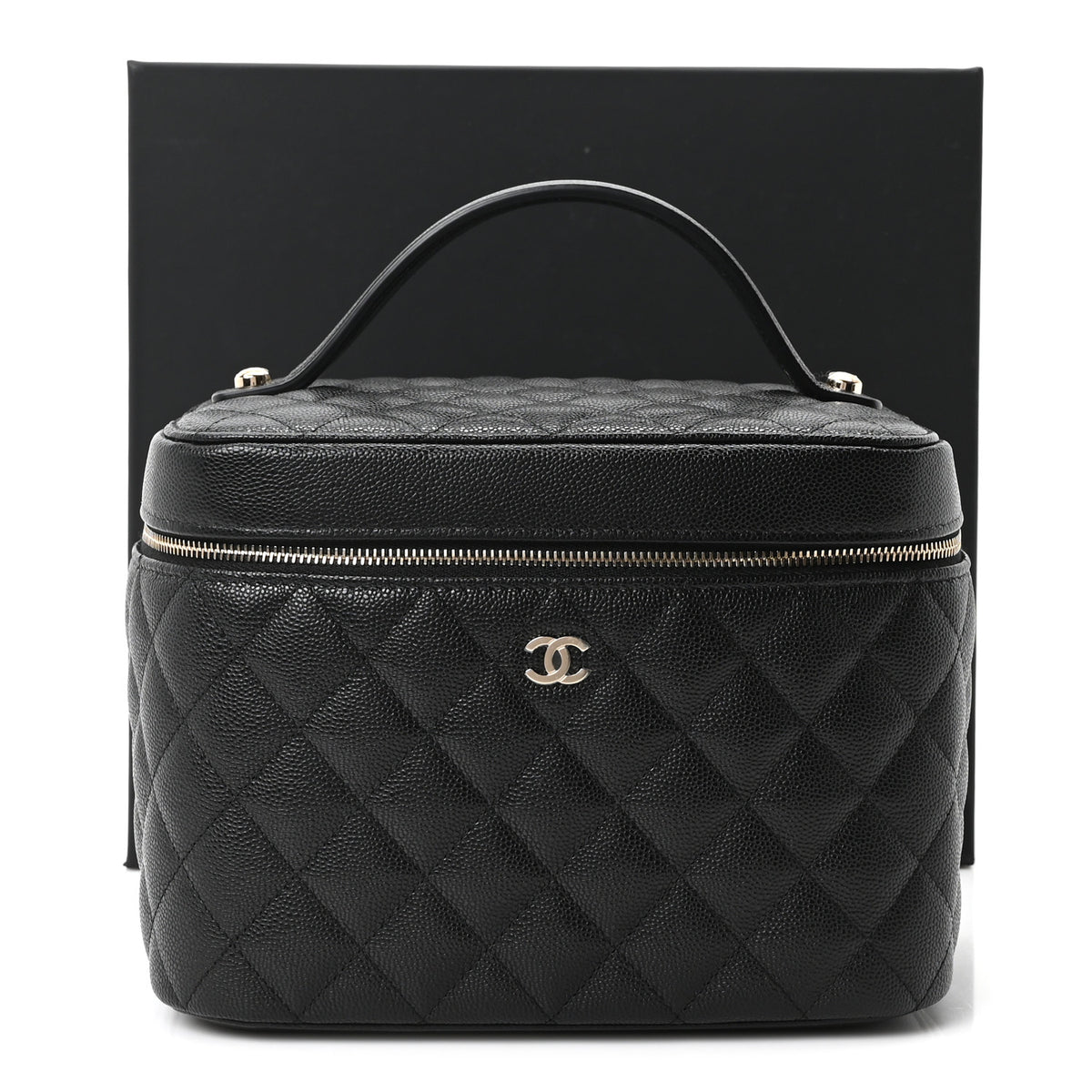 Chanel Caviar Quilted Large Vanity Pouch Black 11 of 11