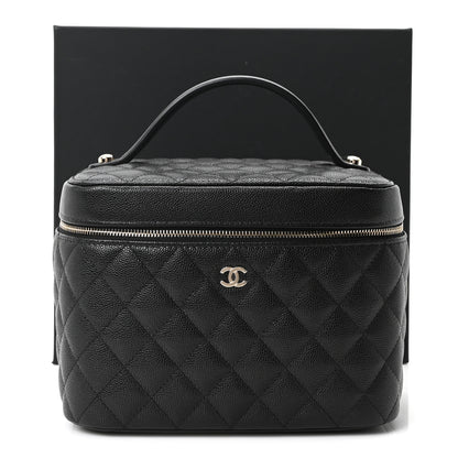 Chanel Caviar Quilted Large Vanity Pouch Black 11 of 11