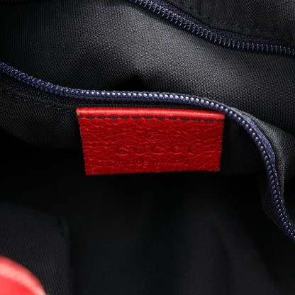 Gucci Monogram Medium Abbey Shoulder Bag Navy Red 6 of 12