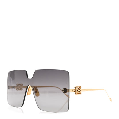 Loewe Metal Anagram Square Frame Sunglasses LW40082U Gold 1 of 7