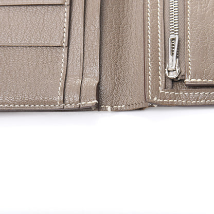 Hermes Chevre Mysore Bearn Gusset Wallet Etoupe 8 of 15