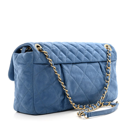 Chanel Iridescent Calfskin Large Chic Quilt Flap Blue 3 of 12
