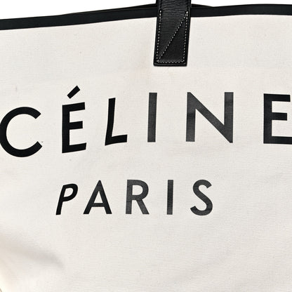 Celine Textile Medium Made In Tote Black White 7 of 19