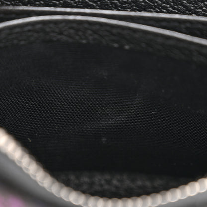 Gucci GG Supreme Monogram Psychedelic Zip Around Card Case Wallet Black 7 of 8