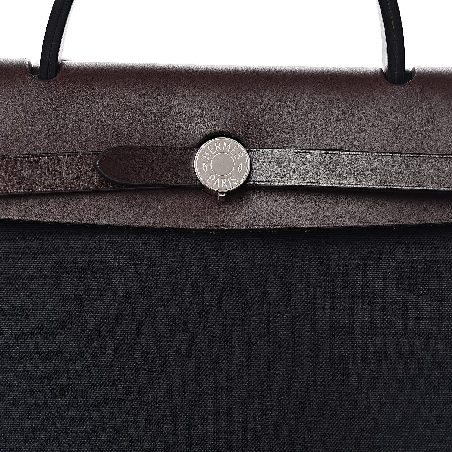 Hermes Toile Vache Hunter Herbag Zip 31 PM Black Ebene 18 of 18