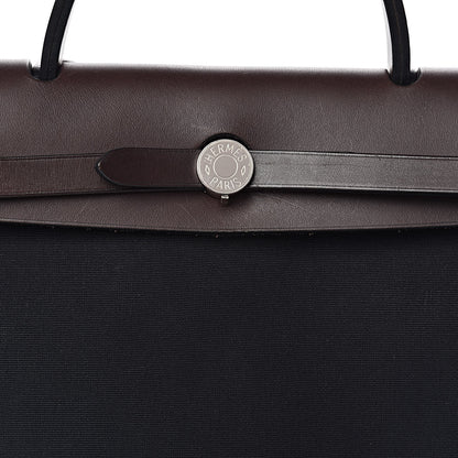 Hermes Toile Vache Hunter Herbag Zip 31 PM Black Ebene 18 of 18
