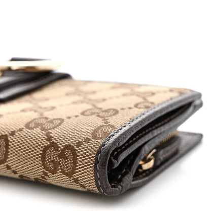 Gucci Monogram Abbey Continental Wallet Dark Brown 10 of 12