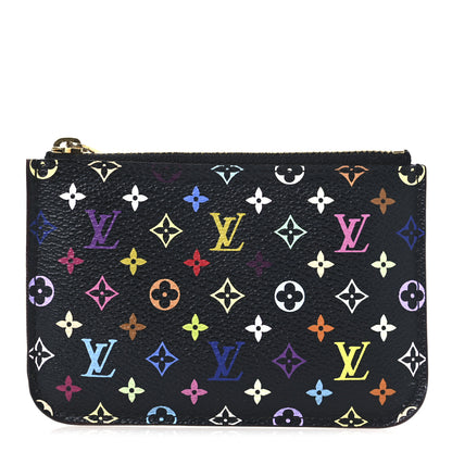 Louis Vuitton Monogram Multicolor Key Pouch Black Violet 1 of 10