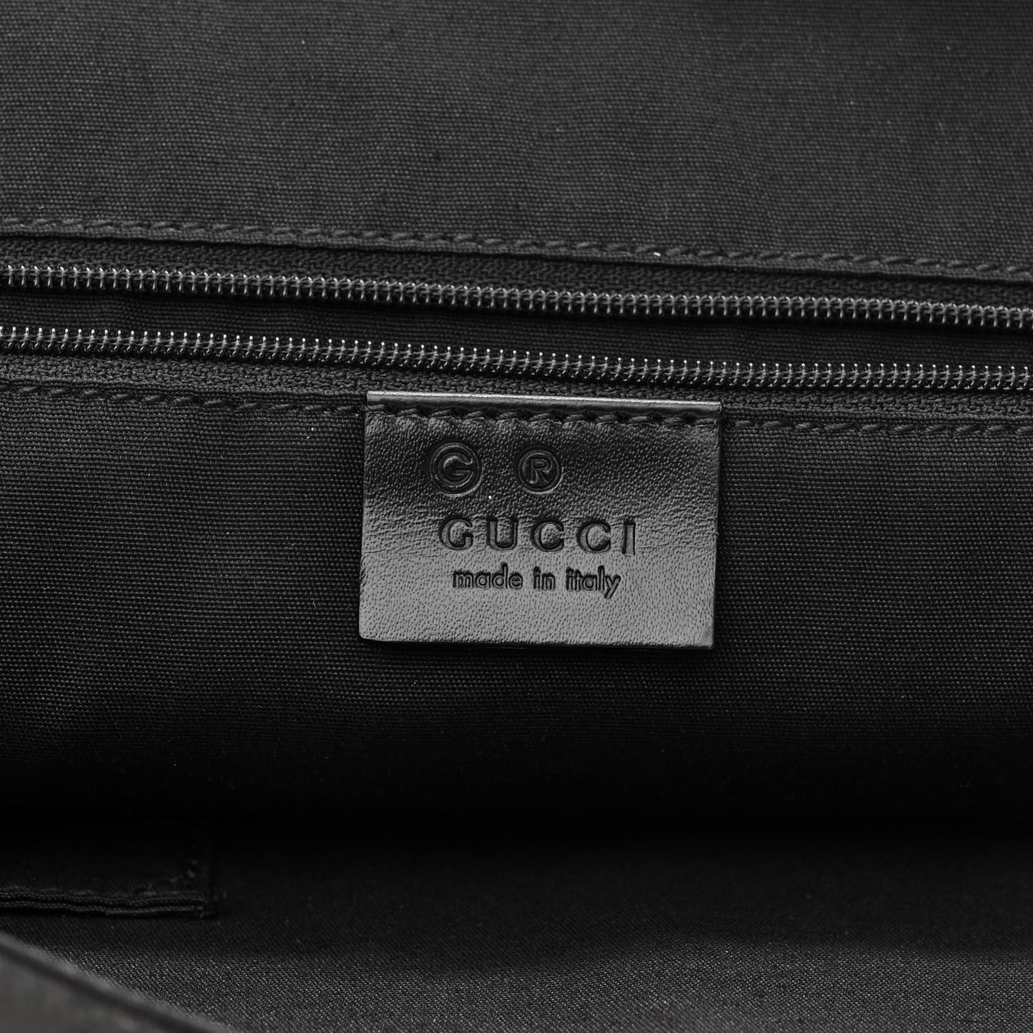 GG Monogram Flap Messenger Bag Black