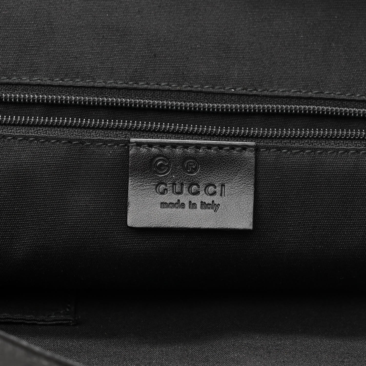 Gucci GG Monogram Flap Messenger Bag Black 6 of 11
