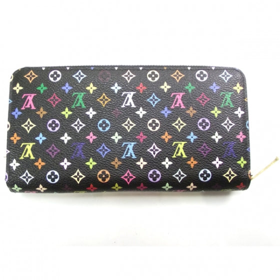 Louis Vuitton Monogram Multicolor Zippy Wallet Black 2 of 9