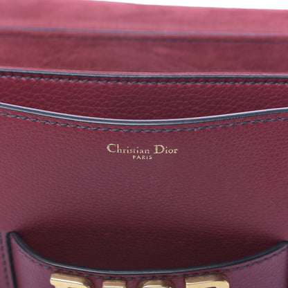 Christian Dior Grained Calfskin Dio(r)evolution Flap Bag Dark Red 6 of 15