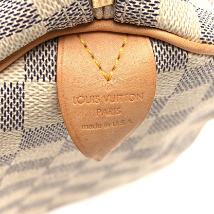 Louis Vuitton Damier Azur Speedy 30 6 of 9