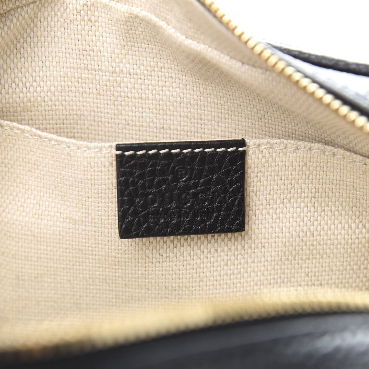 Pebbled Calfskin Small Soho Disco Bag Black
