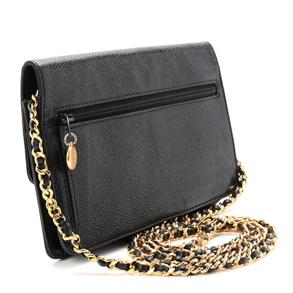 Chanel Caviar Timeless CC Wallet On Chain WOC Black 3 of 11