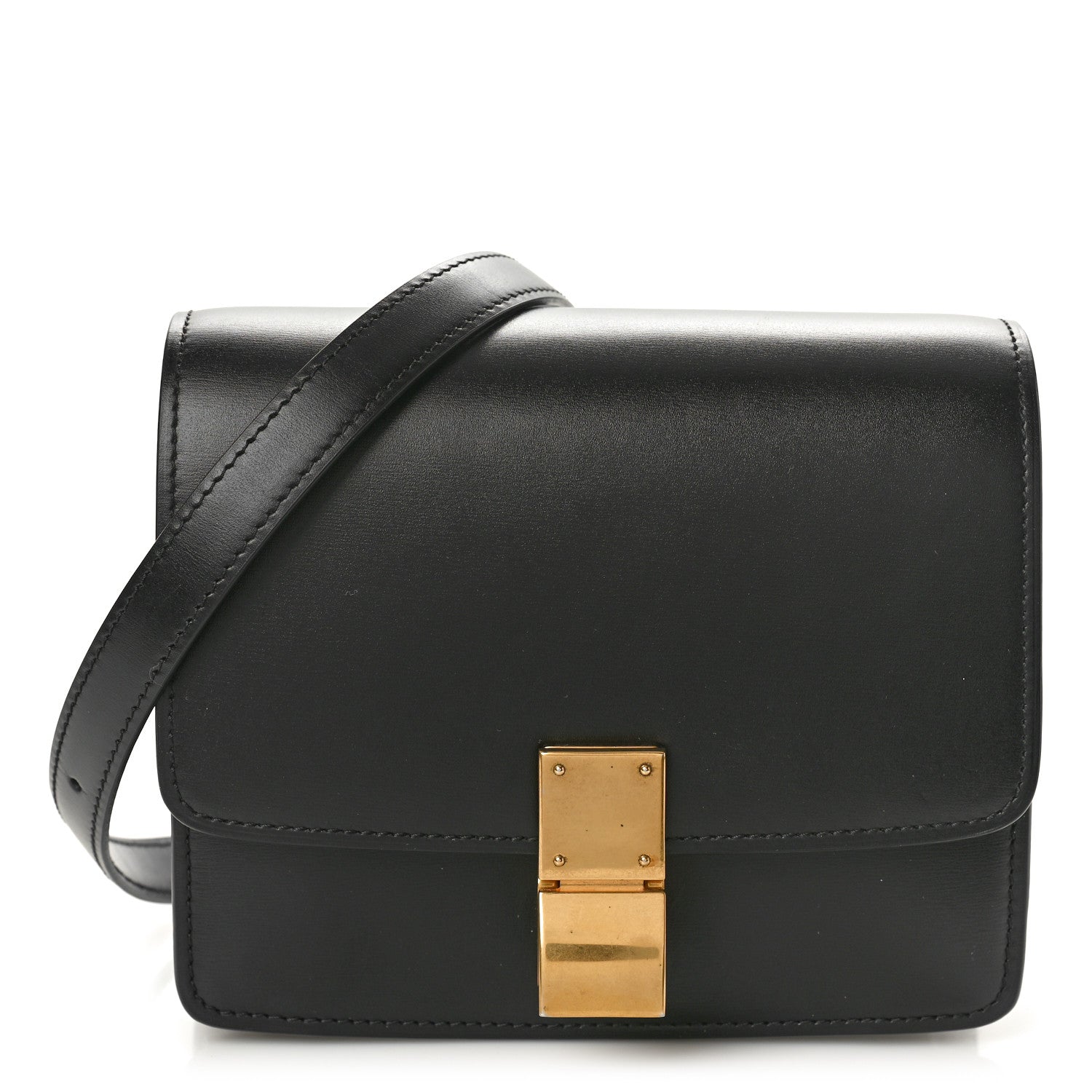Celine Box Calfskin Small Classic Box Flap Bag Black 1 of 9
