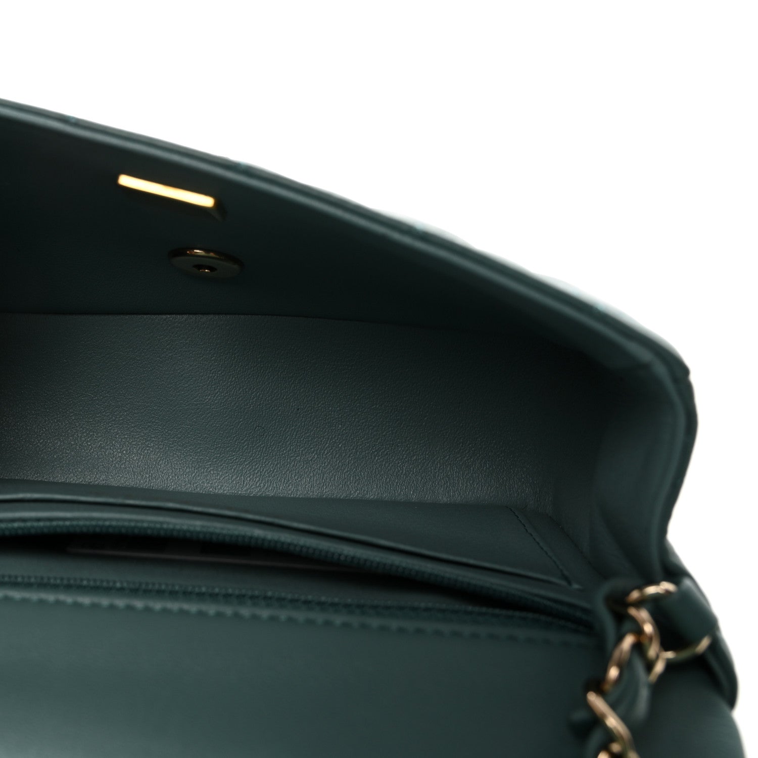 Chanel Lambskin Quilted Mini Rectangular Flap Green 5 of 11