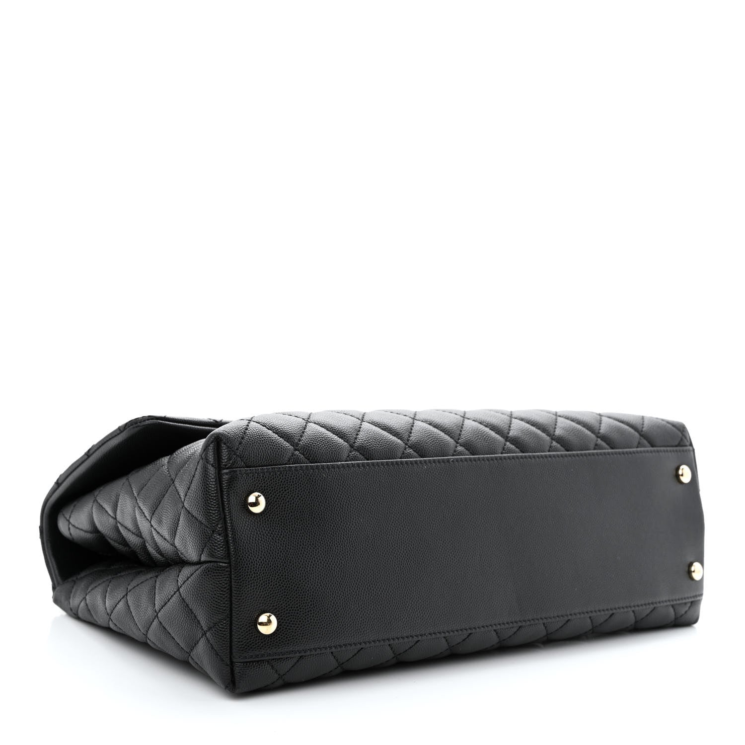 Chanel Caviar Quilted Medium Coco Handle Flap Black 4 of 10