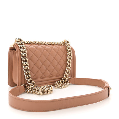 Chanel Caviar Quilted Small Boy Flap Brown 3 of 10