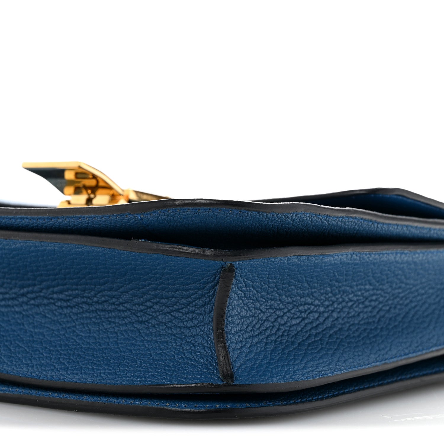 Celine Goatskin Medium Classic Box Flap Bag Deepsea 11 of 14