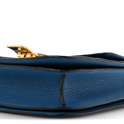 Celine Goatskin Medium Classic Box Flap Bag Deepsea 11 of 14