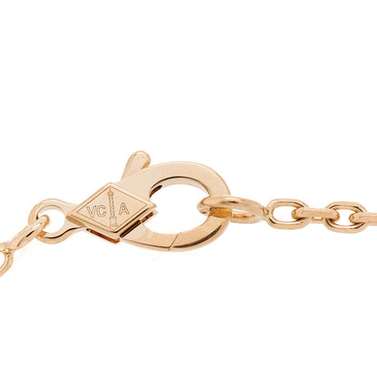 Van Cleef & Arpels 18K Rose Gold Carnelian Onyx Lucky Spring Closed Wing Ladybug Bracelet 6 of 6
