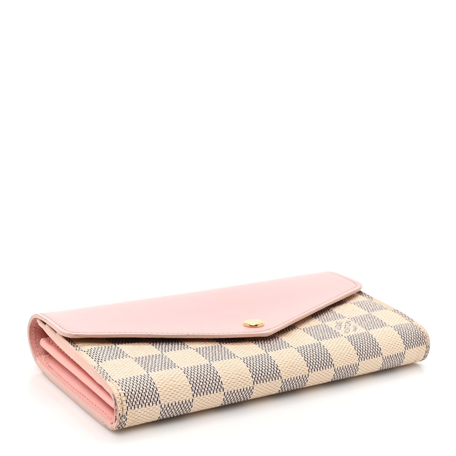 Louis Vuitton Damier Azur Sarah Wallet NM  Rose Ballerine 4 of 17