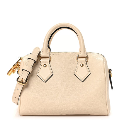 Louis Vuitton Empreinte Monogram Giant Speedy Bandouliere 20 Creme 1 of 10
