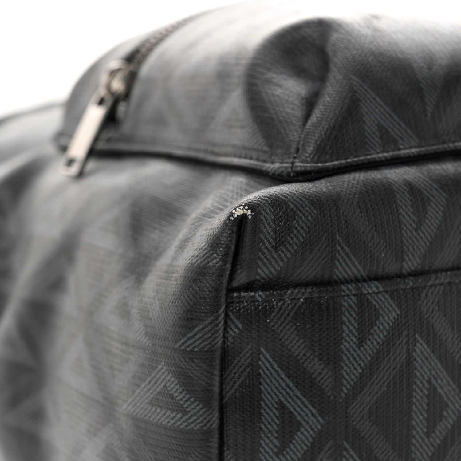 Christian Dior Coated Canvas CD Diamond Rider Zipped Backpack Black 12 of 12