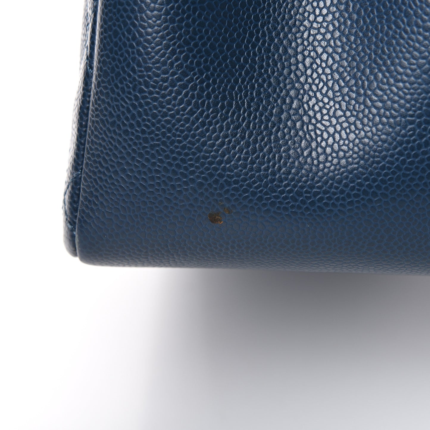 Caviar Quilted Grand Shopping Tote GST Dark Blue