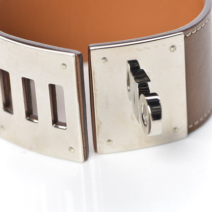 Hermes Tadelakt Kelly Dog Bracelet T2 Etoupe 6 of 7