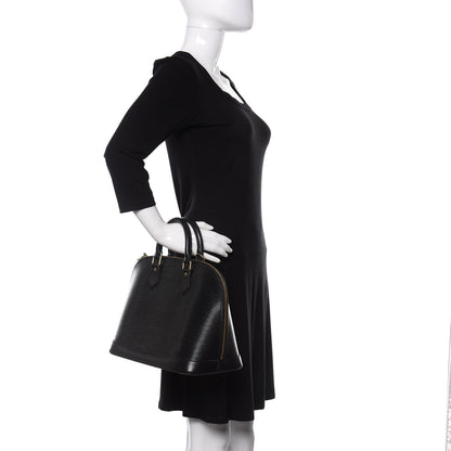 Louis Vuitton Epi Alma PM Black 2 of 9